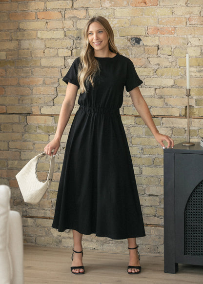 Casey Cap Sleeve Midi Dress