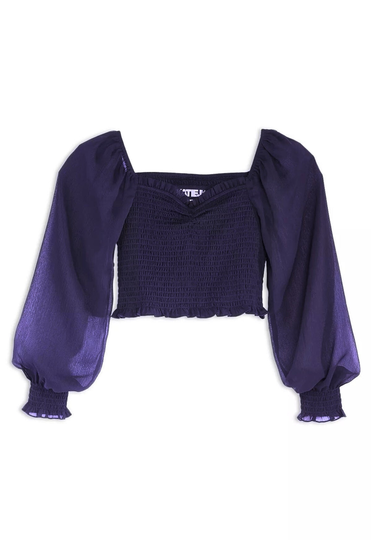 TWEEN CHLOE SOLID SHEER LONG SLEEVE TOP - FINAL SALE