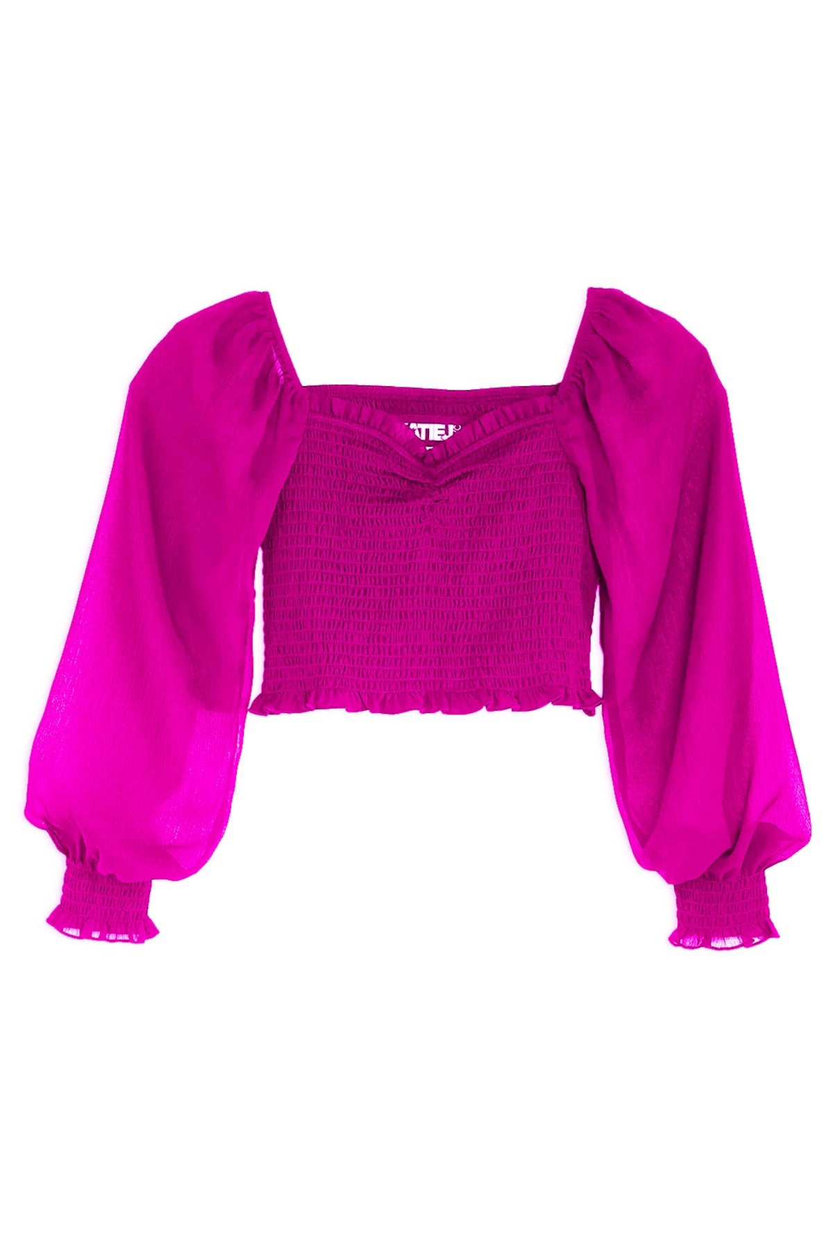 TWEEN CHLOE SOLID SHEER TOP - FINAL SALE