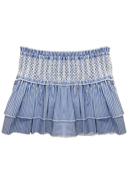 TWEEN DOMINIQUE PRINTED SMOCKED WAIST RUFFLE SKORT - FINAL SALE