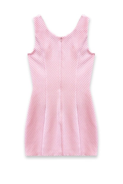 JUNIOR SHANNON STRETCH QUILTED SLEEVELESS DRESS - FINAL SALE