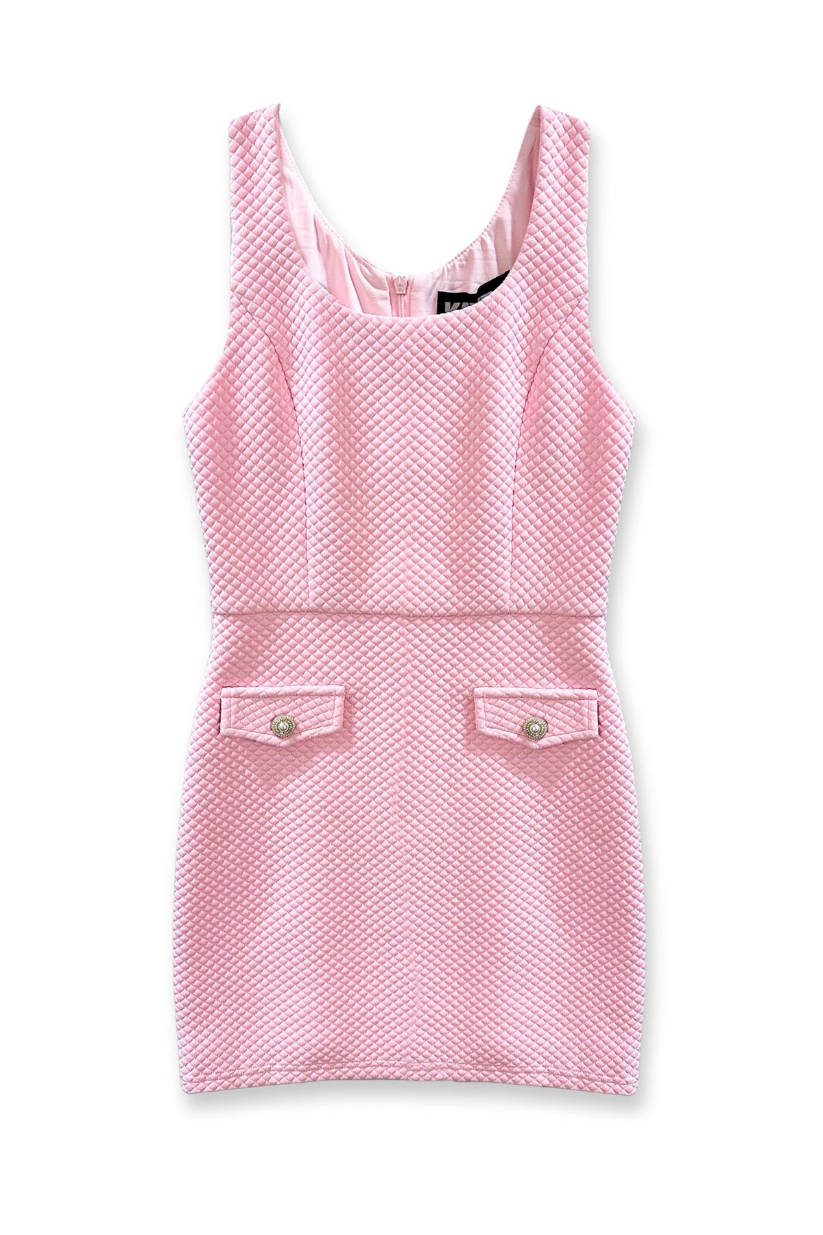 JUNIOR SHANNON STRETCH QUILTED SLEEVELESS DRESS - FINAL SALE