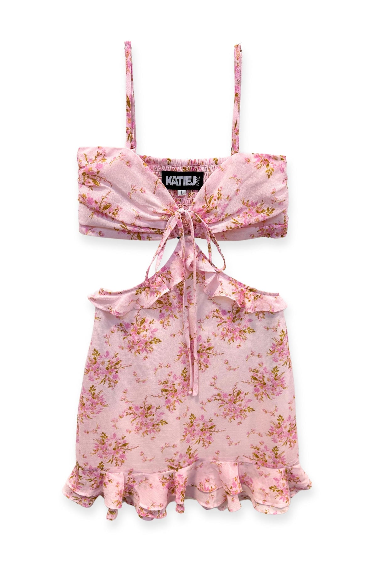TWEEN ZARA CUTOUT PRINT DRESS - FINAL SALE