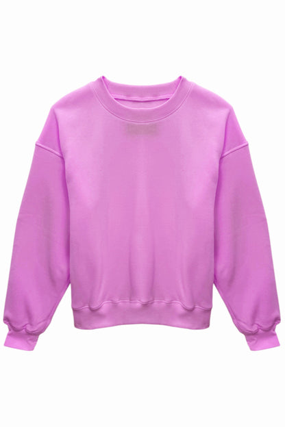 TWEEN DYLAN SOLID OVERSIZED CREW SWEATSHIRT - FINAL SALE