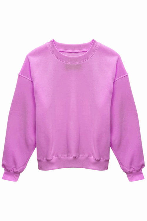 TWEEN DYLAN SOLID OVERSIZED CREW SWEATSHIRT - FINAL SALE