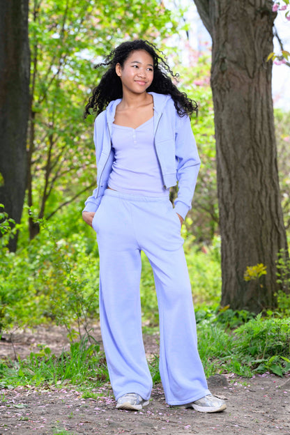 TWEEN DYLAN ZIP CROP HOODIE