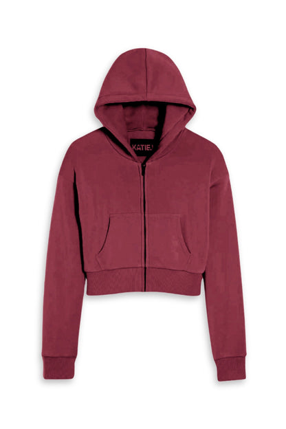 TWEEN DYLAN ZIP CROP HOODIE