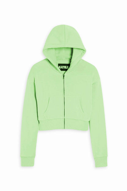 JUNIOR DYLAN ZIP CROP HOODIE - FINAL SALE