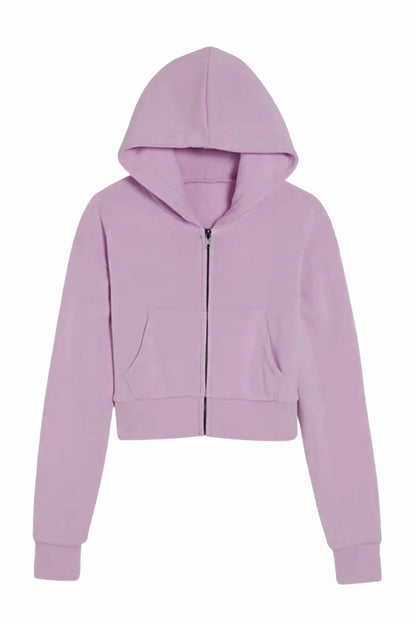 TWEEN DYLAN ZIP CROP HOODIE - FINAL SALE