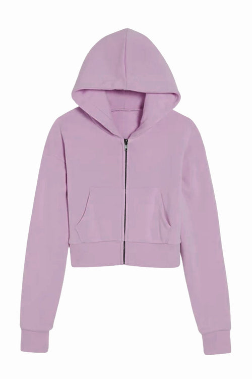 TWEEN DYLAN ZIP CROP HOODIE - FINAL SALE