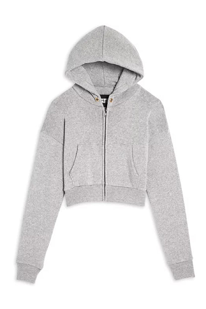 TWEEN DYLAN ZIP CROP HOODIE