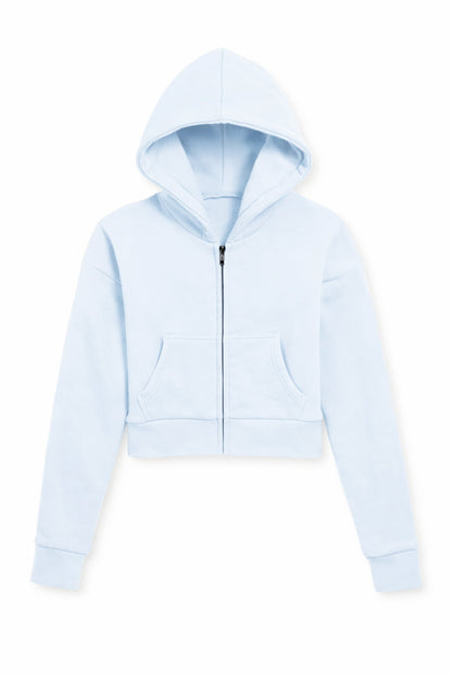 TWEEN DYLAN ZIP CROP HOODIE