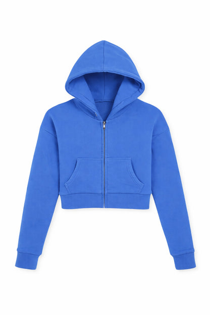TWEEN DYLAN ZIP CROP HOODIE