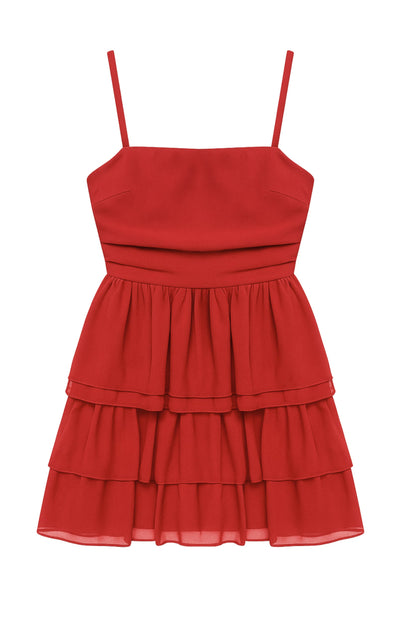 TWEEN ELOISE SOLID LAYERED RUFFLE