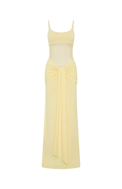 Confetti Skies Maxi Dress Lemon