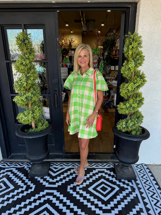 Beth Dress - Lime