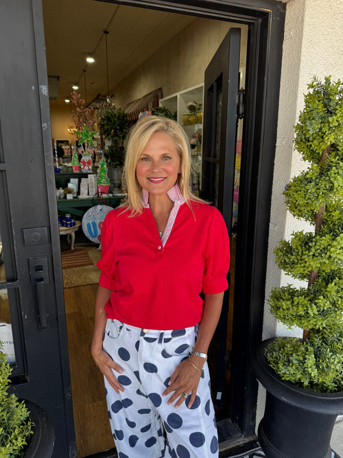 Elena Top - Red