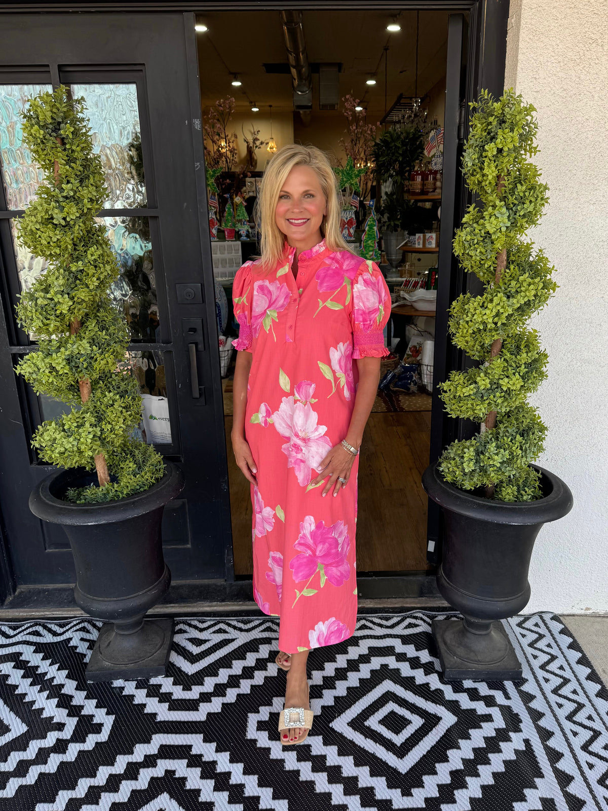 Fran Dress - Coral