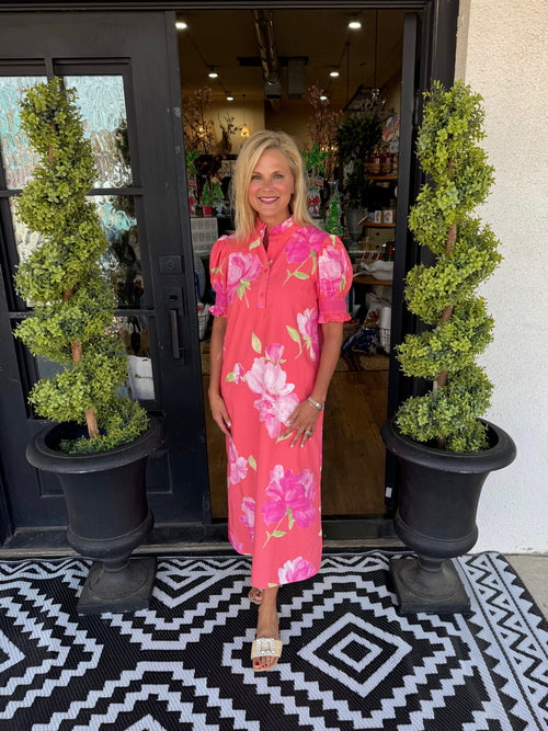 Fran Dress - Coral