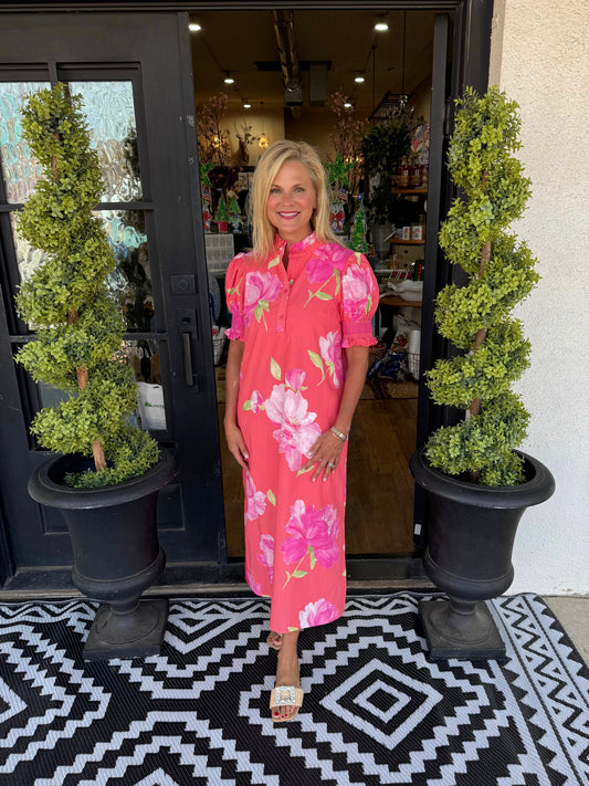 Fran Dress - Coral