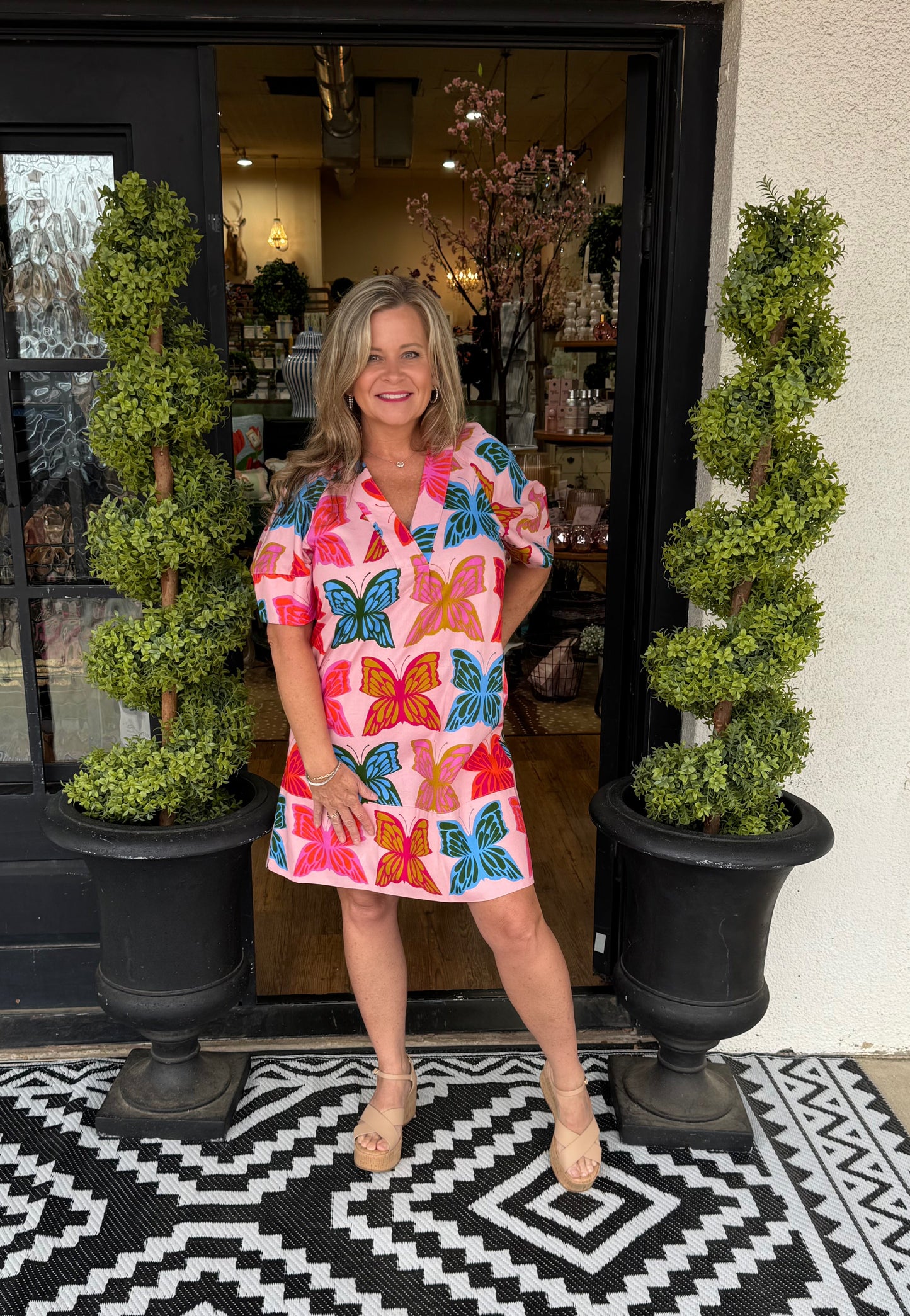 Uncle Frank Butterflies Shift Dress