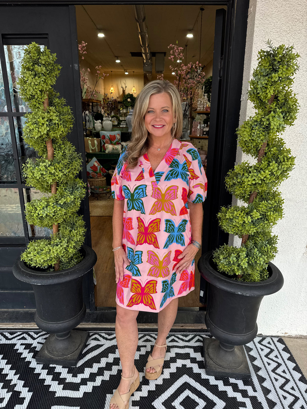 Uncle Frank Butterflies Shift Dress