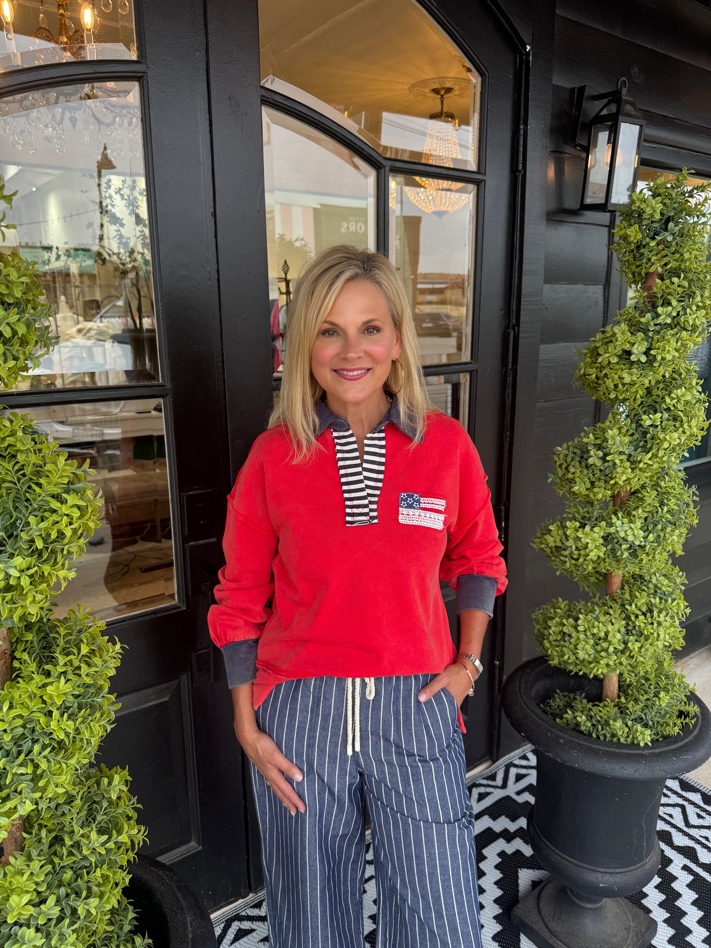 June Top - Red