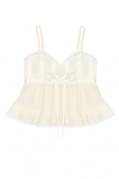 TWEEN GRAE EMBELLISHED BABYDOLL CAMI TOP