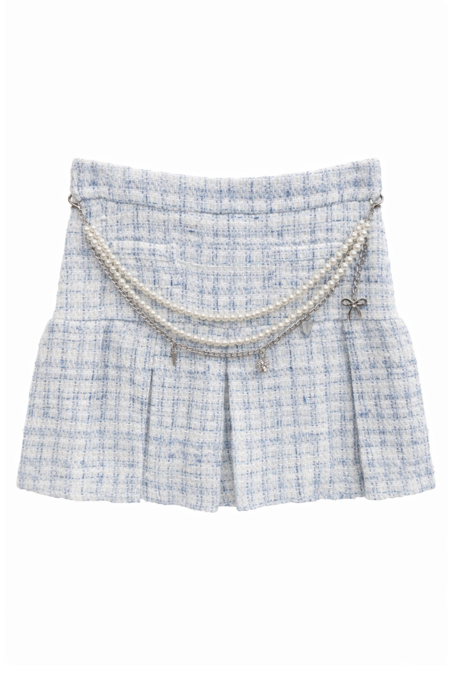 JUNIOR HATTIE PLEATED SKIRT W/ CHAIN BELT