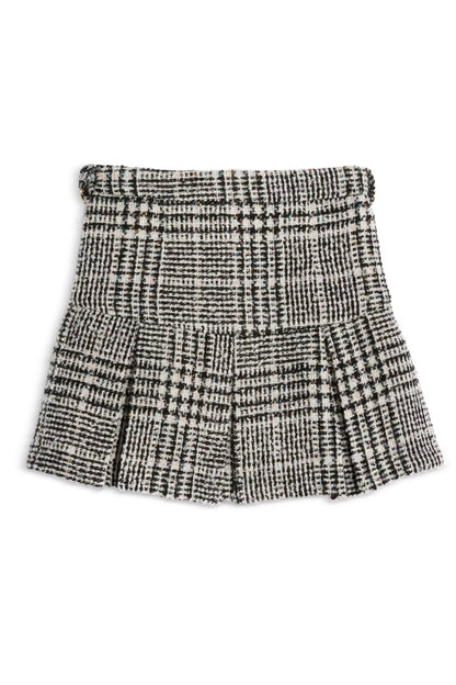 JUNIOR HATTIE PLEATED SKIRT W/ CHAIN BELT