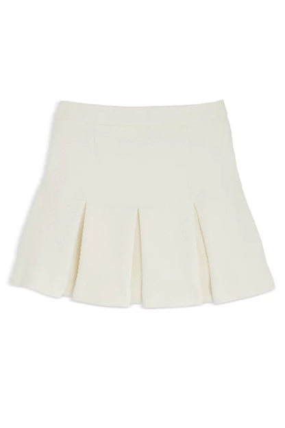 TWEEN HATTIE PLEATED BUTTON DETAIL SKIRT - FINAL SALE