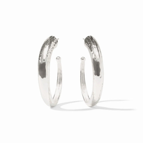Hammered Hoop - Silver