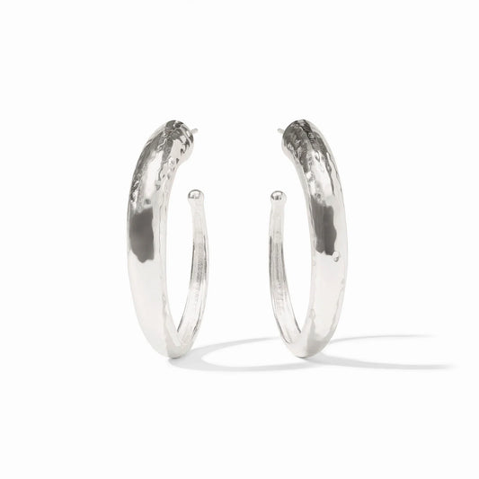 Hammered Hoop - Silver