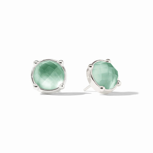 Honey Stud - Iridescent Aquamarine Blue