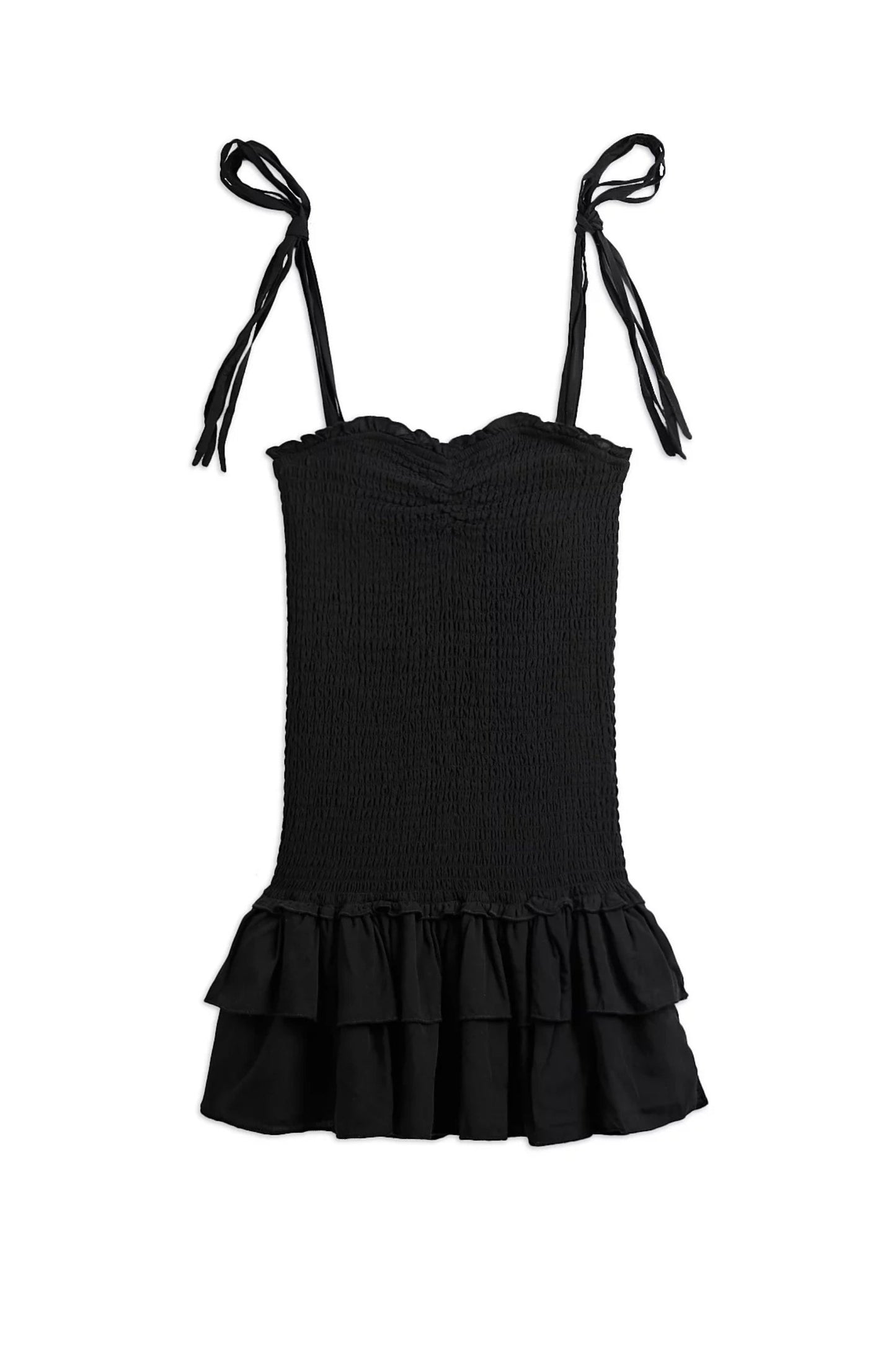 TWEEN MERI SMOCKED DRESS WITH RUFFLE SKIRT
