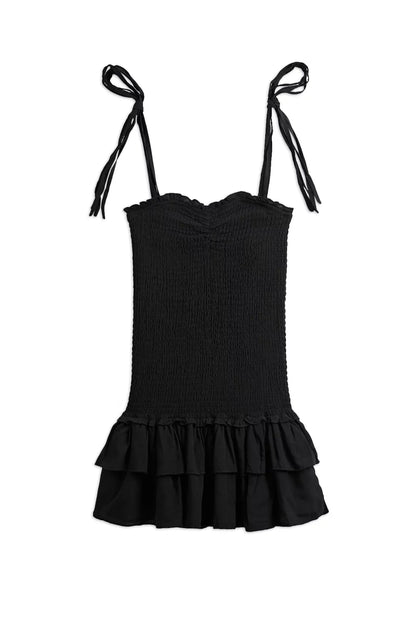 TWEEN MERI SMOCKED DRESS WITH RUFFLE SKIRT