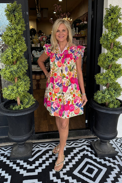 Janice Dress - Fuchsia