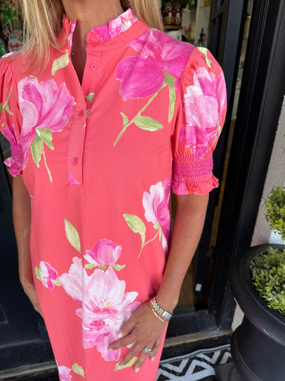 Fran Dress - Coral