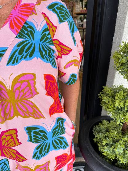 Uncle Frank Butterflies Shift Dress