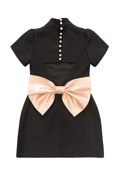 TWEEN IMOGEN BUTTON BOW BACK DRESS