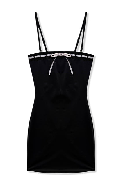 TWEEN INGRID TUBE DRESS W/ RIBBON TRIM DETAIL