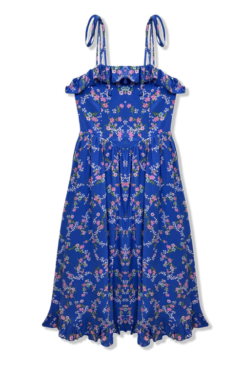 TWEEN IVY PRINTED TIE SHOULDER MAXI DRESS - FINAL SALE