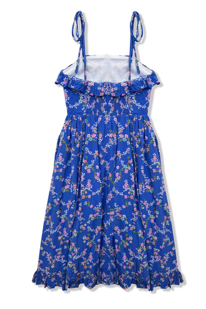 TWEEN IVY PRINTED TIE SHOULDER MAXI DRESS - FINAL SALE