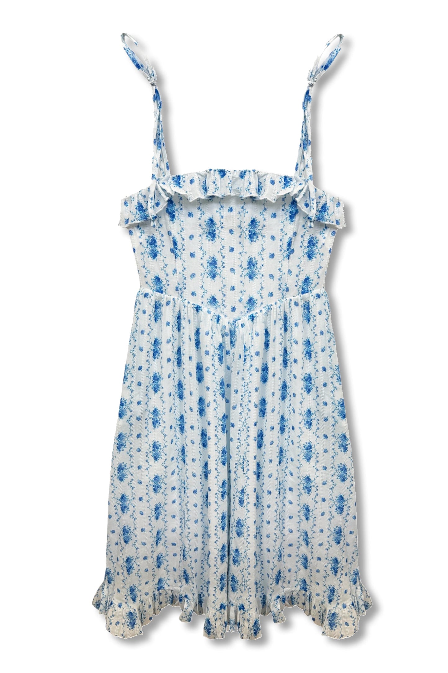 TWEEN IVY PRINTED TIE SHOULDER MAXI DRESS - FINAL SALE