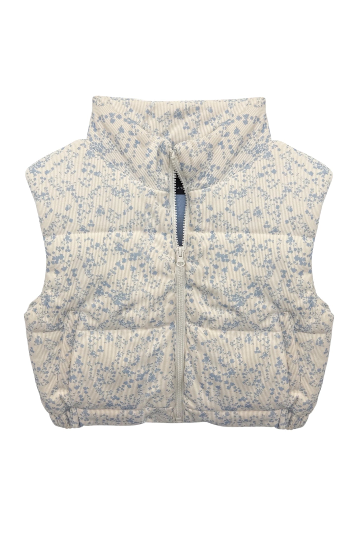 TWEEN SNOWY CORDUROY PUFFER VEST