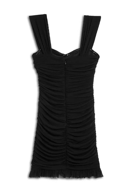 TWEEN JOEY SOLID SWEETHEART MESH DRESS