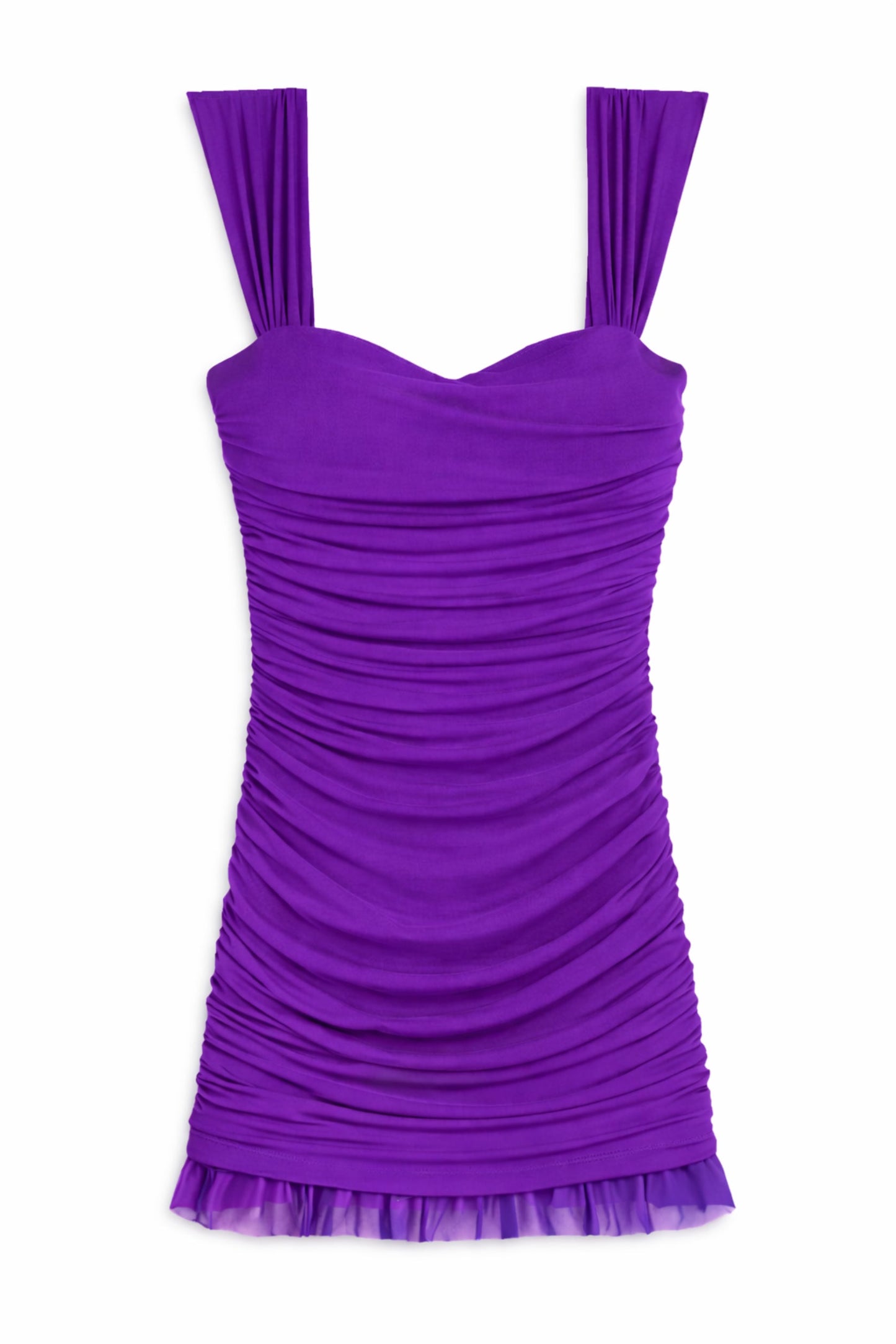 TWEEN JOEY SOLID SWEETHEART MESH DRESS