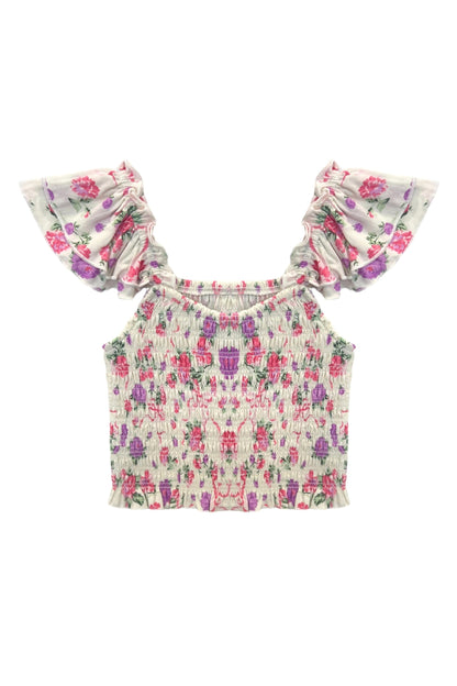 TWEEN JOANNA PRINT TOP - FINAL SALE