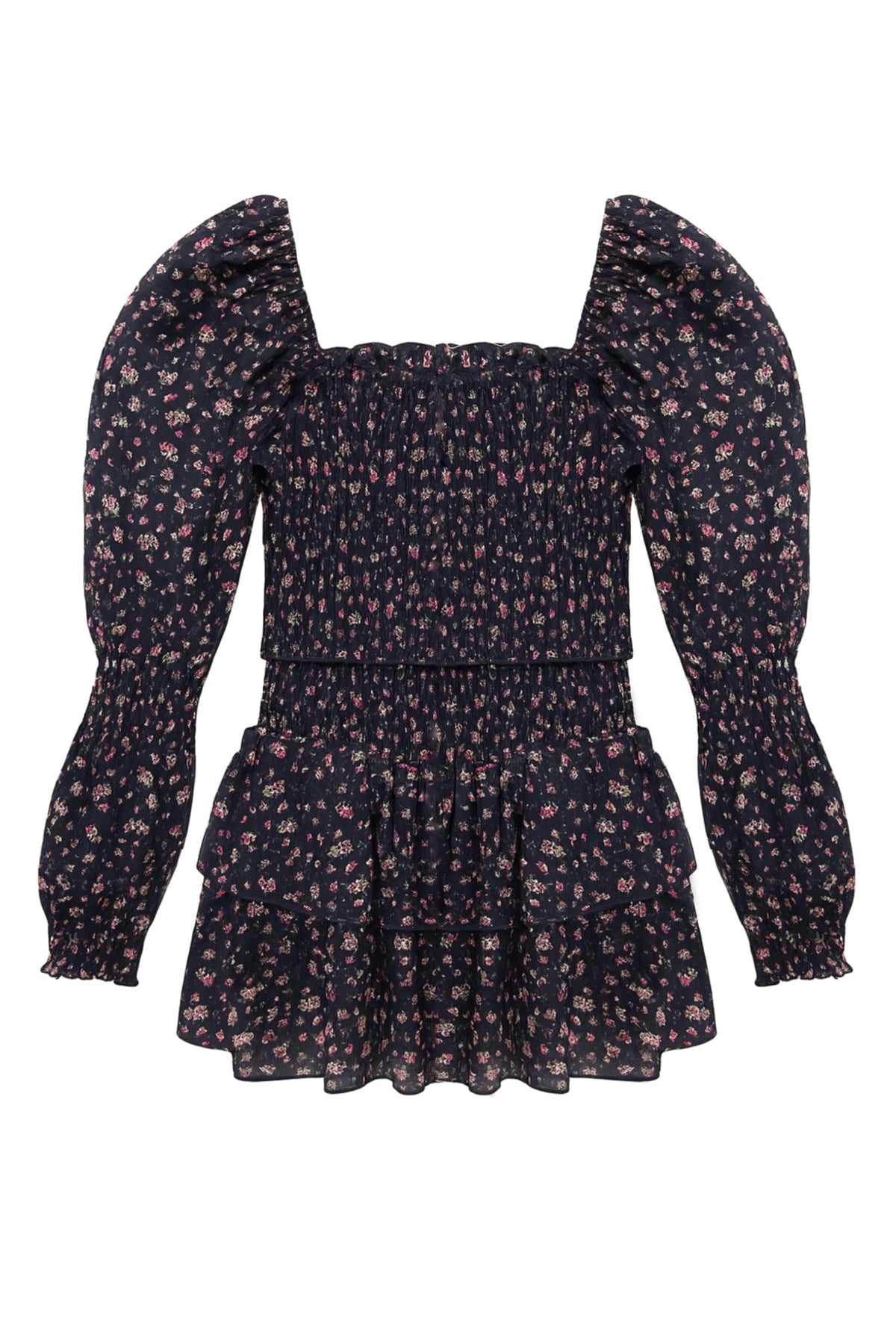 TWEEN LAINEY PRINTED LS DAY DRESS - FINAL SALE