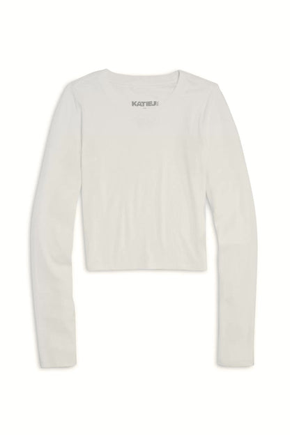 TWEEN LIVI SOLID RIBBED LONG SLEEVE TEE